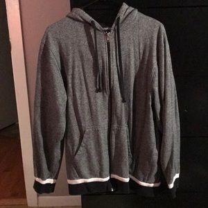 gray heathered hoodie